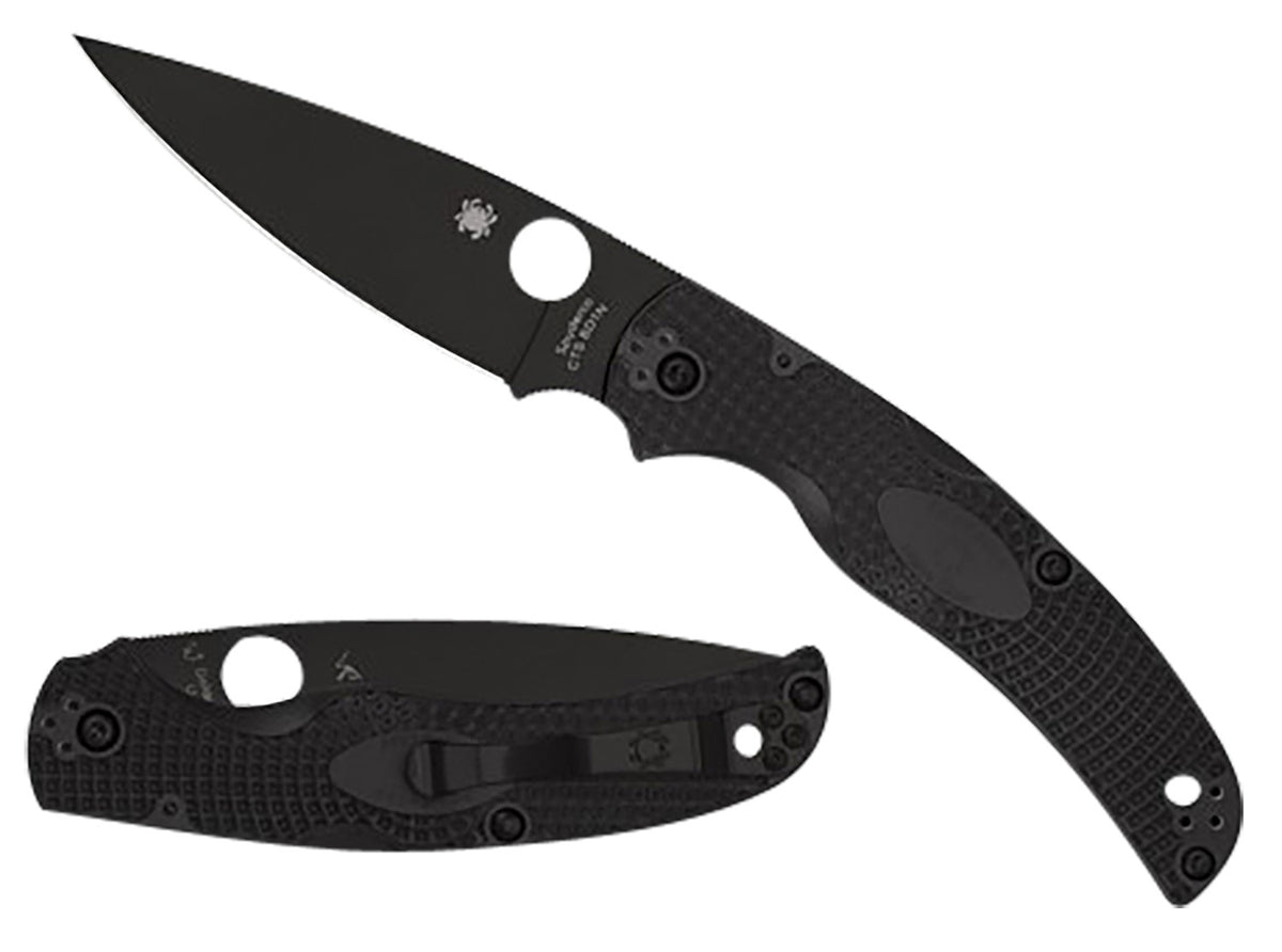 Spyderco Native Chief Lightweight Folding Knife 4.02" Black DLC CTS BD1N Blade Black FRN Handle C244PBBK