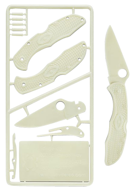 Spyderco Delica 4 Plastic Assembly Kit for Children Ages 7+ Glow-In-The-Dark PLKIT1