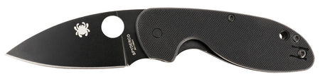 Spyderco Efficient Folding Knife 2.98" Black DLC 8Cr13MoV SS Blade Black G10 Handle C216GPBBK