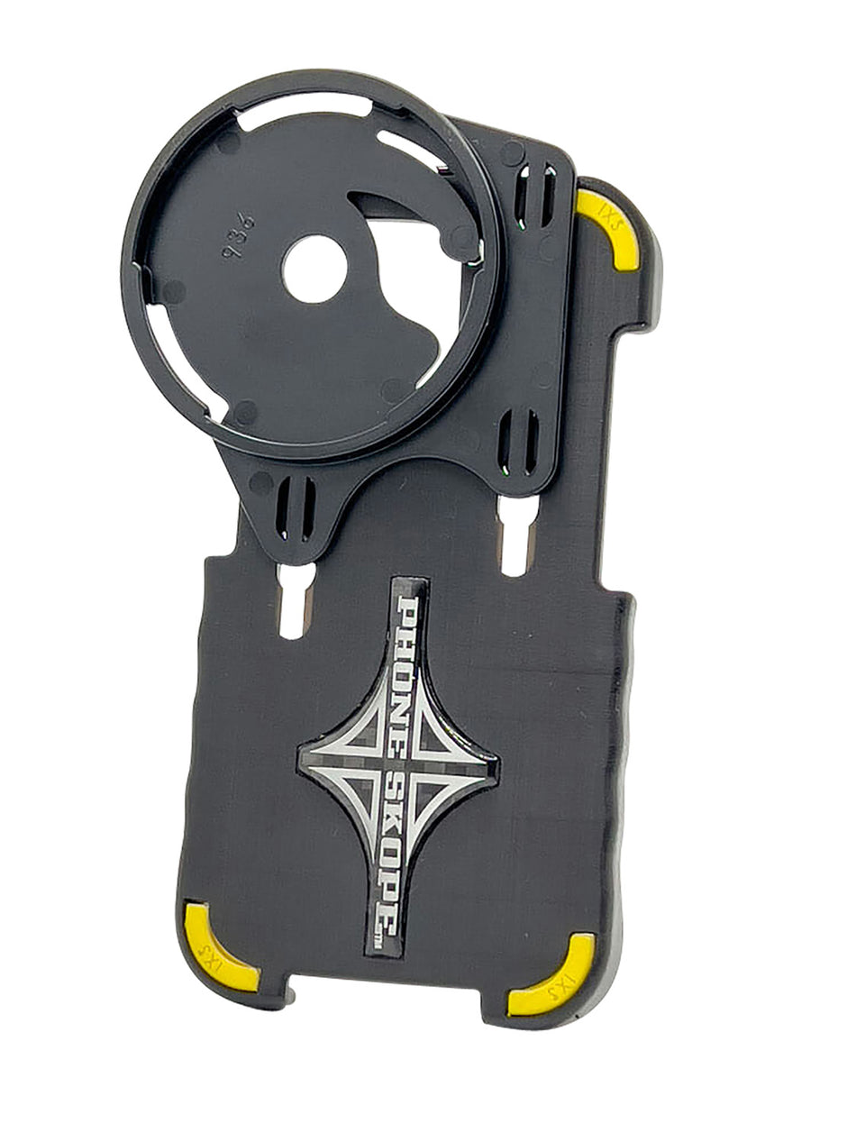 Phone Skope C1I14+ Digiscoping Phone Case for iPhone 14 Plus Black/Yellow
