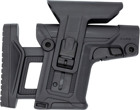 FAB Defense FXRAPSCB RAPS Collapsible Precision Stock Black - Integrated Cheek-Rest, Adjustable LOP & 1Latch for Mil-Spec/Commercial Tubes