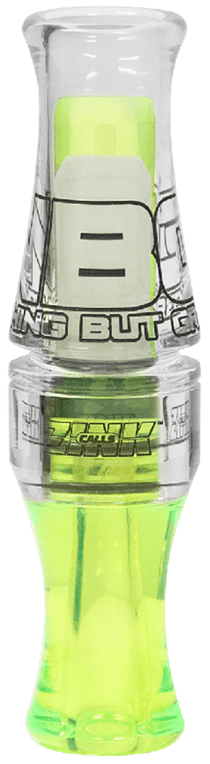 Avian X Zink ZNK6046 Nothing But Green Single Reed Duck Call Lemon Drop Polycarbonate