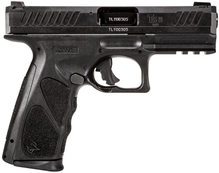 Taurus 1TS9SR041 TS9 Full Size Frame 9mm Luger 17+1 4" Matte Black Steel Barrel, Matte Black Serrated Steel Slide, Matte Black Polymer Frame w/Picatinny Rail, Black Polymer Grip, Includes 2 Magazines