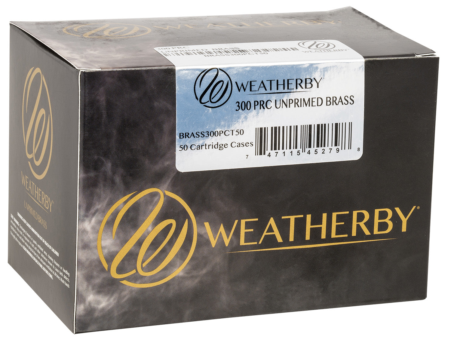 Weatherby BRASS300PCT50 300PRC Unprimed Rifle Brass 50 Count