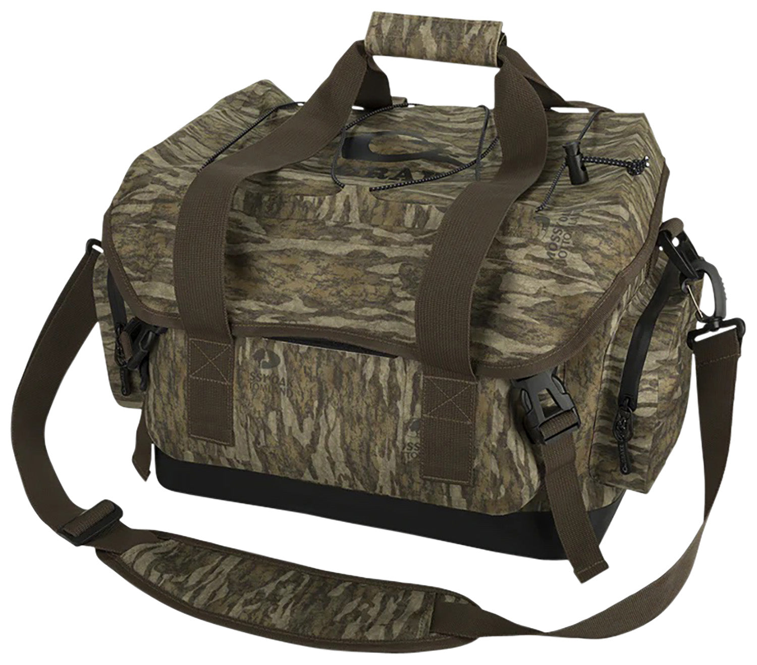 Drake Waterfowl DA43000063 HND Large Blind Bag Mossy Oak Bottomland with Interior Pockets and Waterproof Zippers