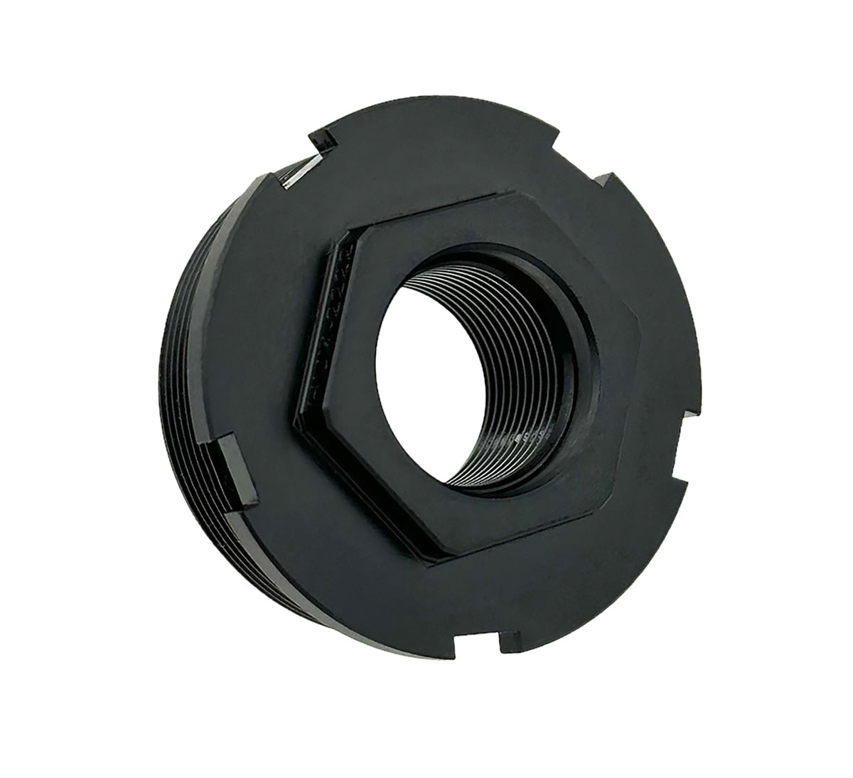 Huxwrx 2222 HUB Direct Thread Mount 5/8"x24 Black Suppressor Adapter