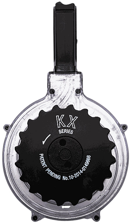 KCI USA KCIMZ036 AR-15 50rd Drum 5.56x45mm NATO Clear Polymer Magazine