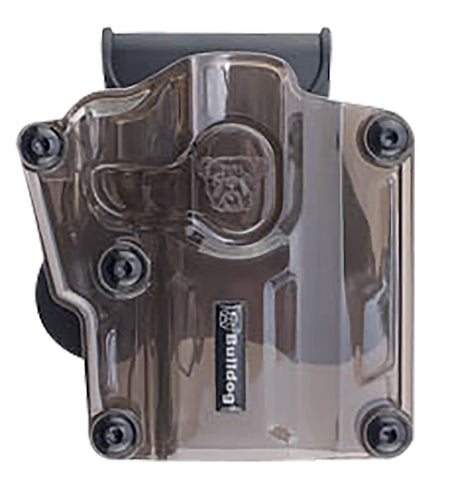 Bulldog MX003 Max Multi Fit OWB Transparent Smoke Polymer Paddle Holster