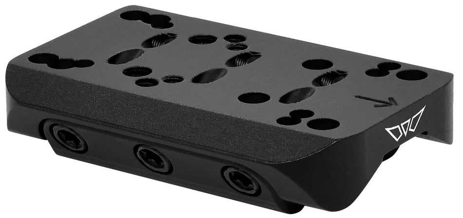 Warne 6108M Red Dot Reflex Shotgun Rib Mount Black Anodized Aluminum - Fits Burris/CMORE/Docter/Eotech/Holosun