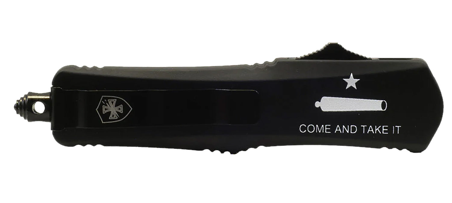 Templar Knife LCATII531 Gen II Come And Take It Small OTF Tanto 2.69" Part Serrated 440C SS Blade, Cannon Aluminum Handle
