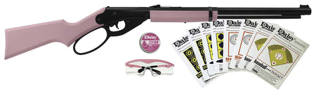 Daisy Pink Lever Action Carbine Fun Kit .177 BB 350 fps Pink Synthetic Stock