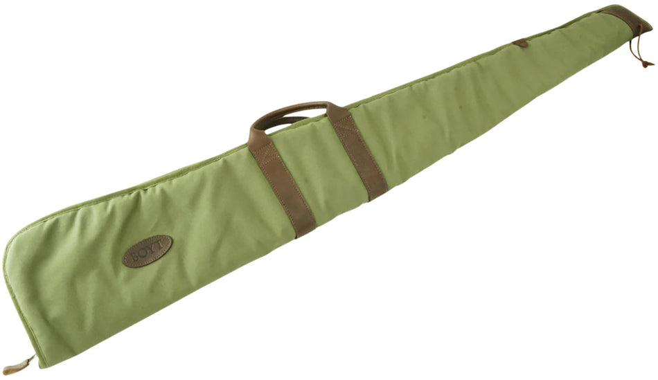 Boyt Harness GCSGUS52 52" OD Green Canvas Shotgun Case USA Tanned Leather Accents