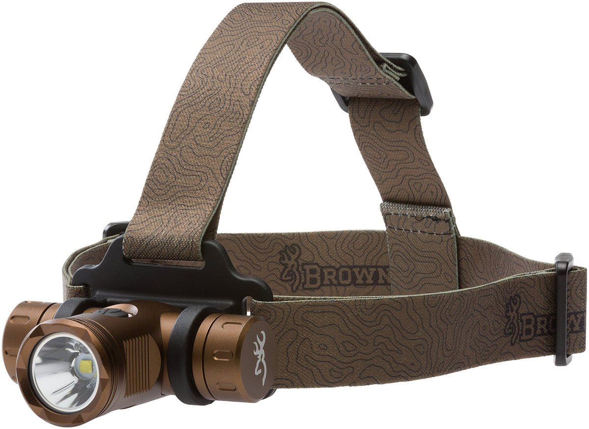 Browning 3713345 Blackout Elite Headlamp Burnt Bronze 860 Lumens White/Green LED Dual Fuel