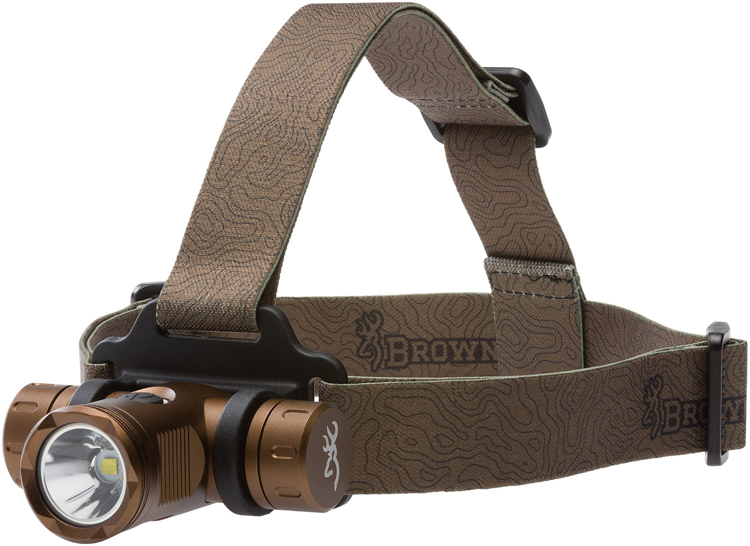 Browning 3713345 Blackout Elite Headlamp Burnt Bronze 860 Lumens White/Green LED Dual Fuel