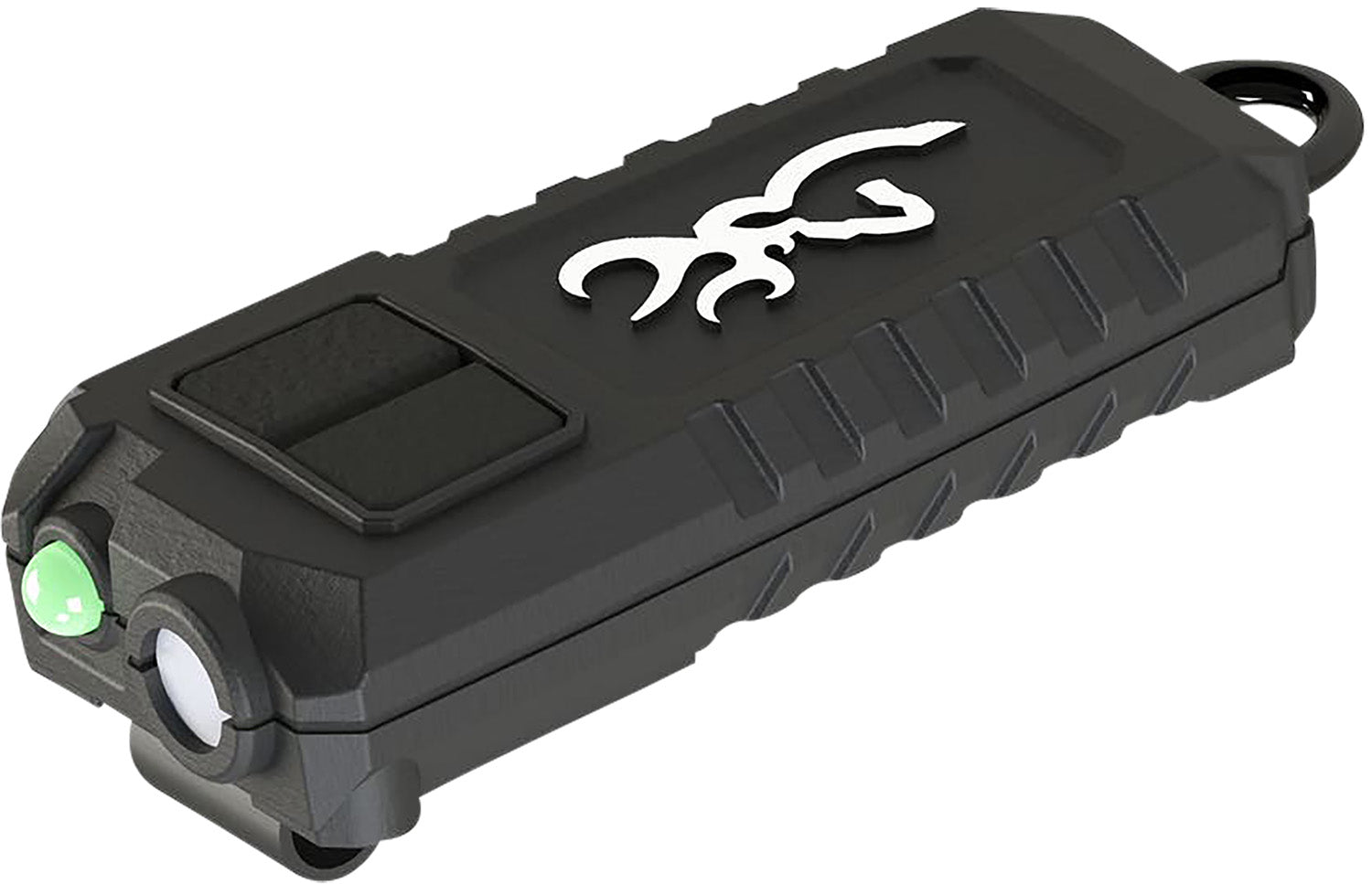 Browning 3715015 Trailmate Compact Keychain Flashlight Black 7-360 Lumens LED White/Green