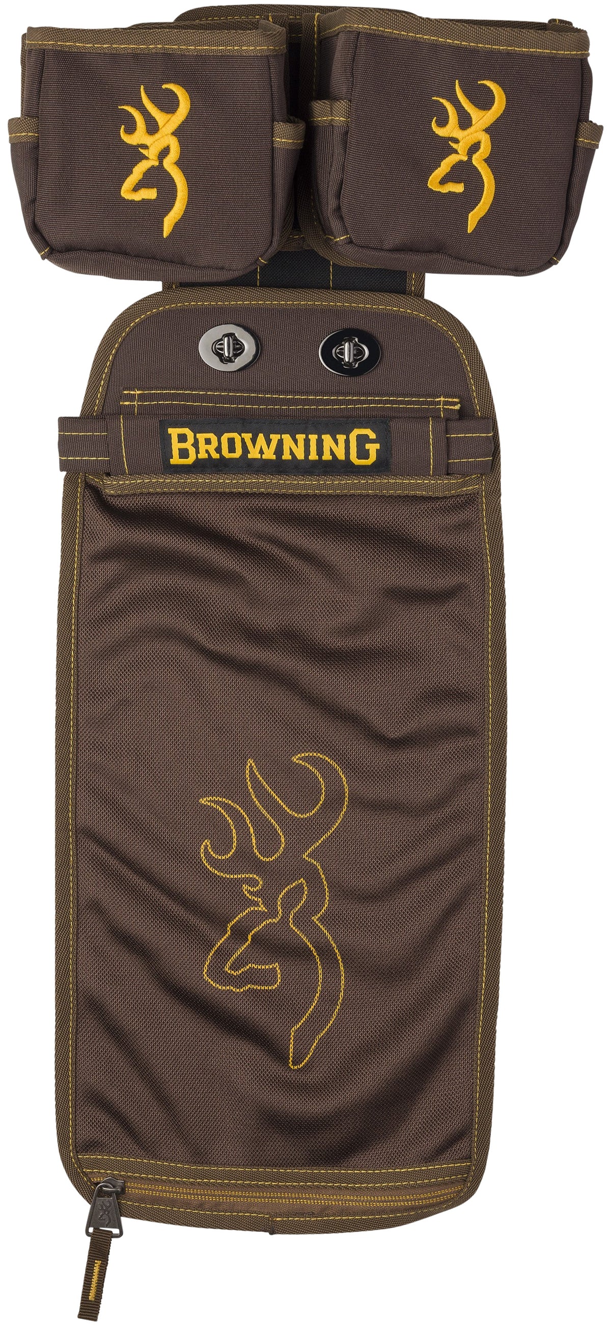Browning 125188 Comp Series Shell Pouch Brown Polyester MOLLE Belt Clips
