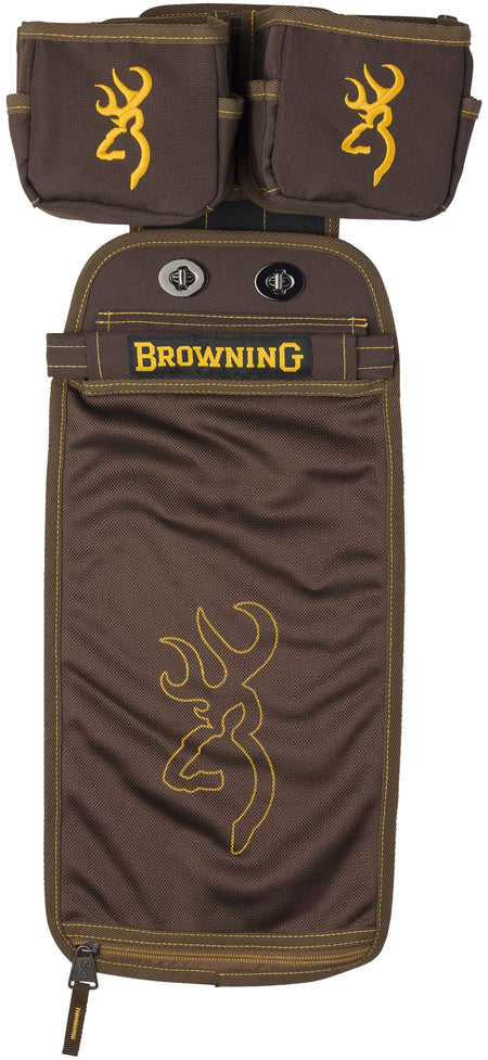 Browning 125188 Comp Series Shell Pouch Brown Polyester MOLLE Belt Clips
