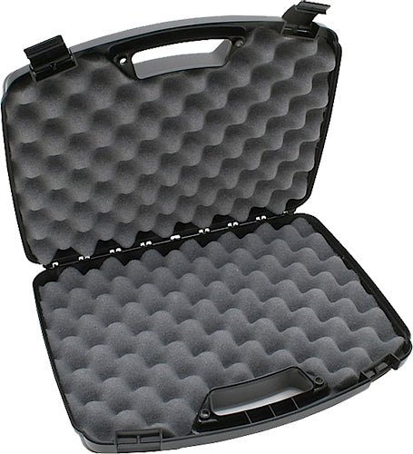MTM Case-Gard 80940 Double Handgun Case Black Polypropylene Holds 2 Handguns w/ Up to 8" Barrels