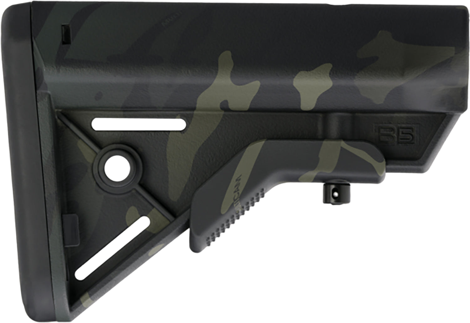 B5 Systems BRV1421 Bravo Black Multi-Cam Synthetic AR-Platform Stock Mil-Spec Extension