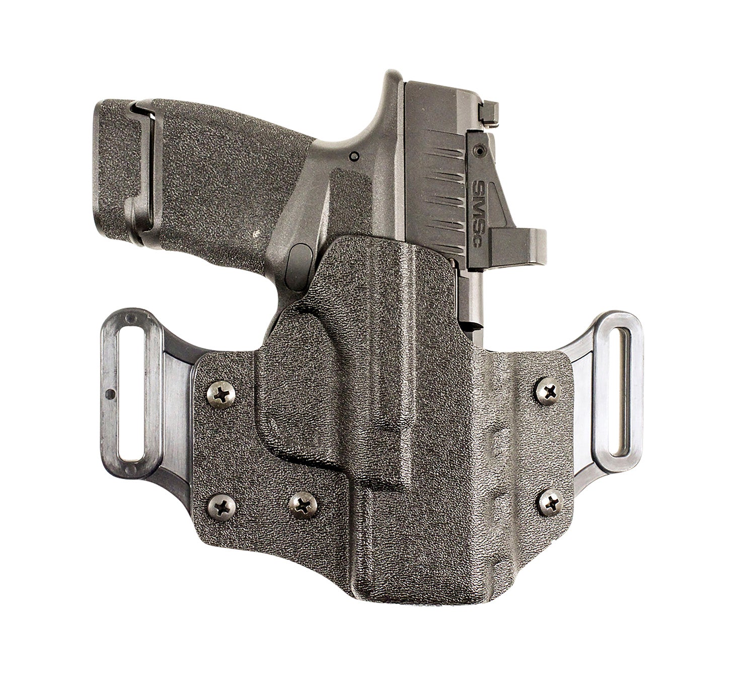 DeSantis Gunhide 195KA0XZ0 Veiled Partner OWB Black Kydex Holster Fits Springfield Echelon Right Hand