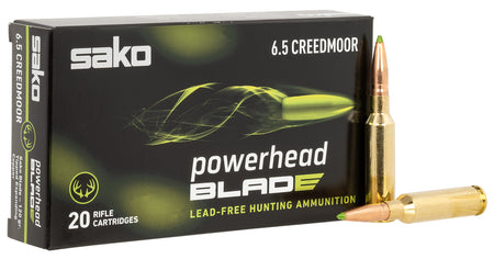 Sako JASPHB65CM120Bá PowerHead Blade Tipped Expanding Copper  120 Grain 6.5mm Creedmoor