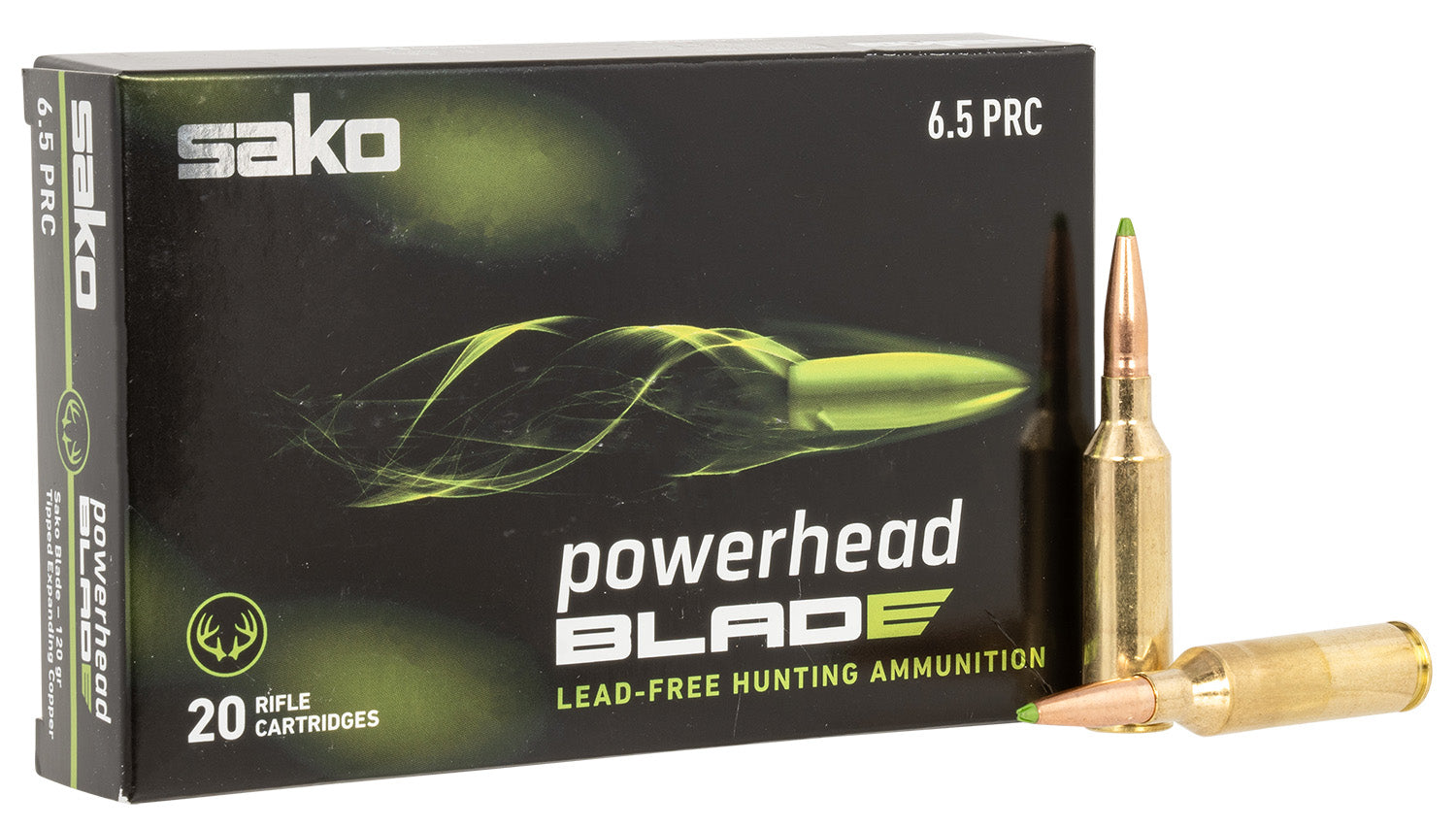 Sako JASPHB65PRC120B PowerHead Blade Tipped Expanding Copper  120 Grain 6.5 PRC