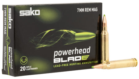 Sako JASPHB7MMRM140B PowerHead Blade Tipped Expanding Copper  140 Grain 7mm Remington Mag
