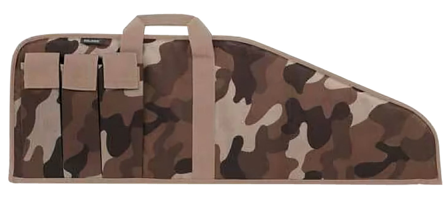 Bulldog BD49938TBC Pit Bull 38" Throwback Camo Floatable Water-Resistant Rifle Case with 3 Exterior Magazine Pouches