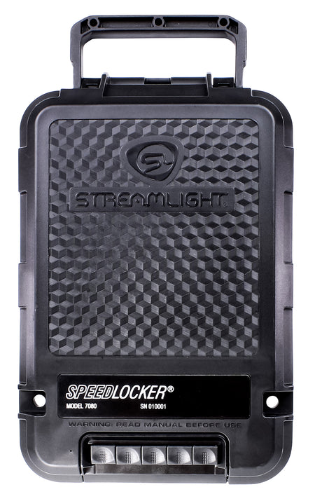 Streamlight 59000 SpeedLocker Portable Locking Storage Container Black Polypropylene