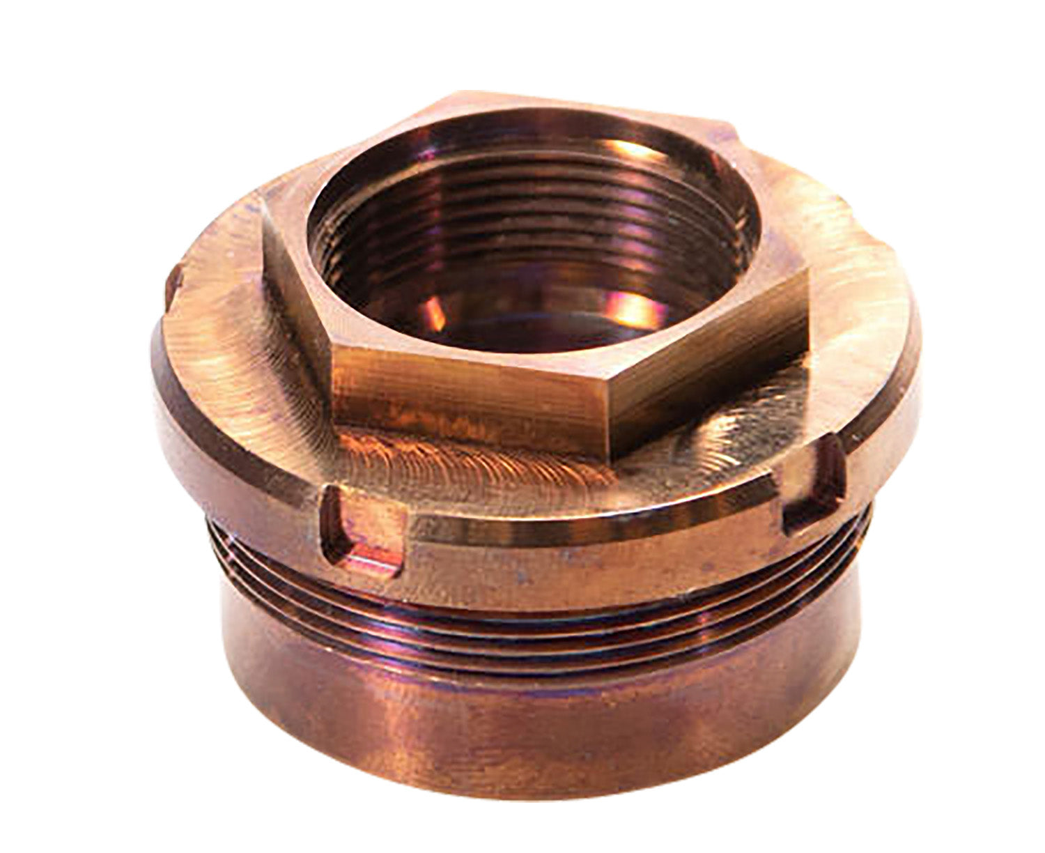 Q LLC Plan-B Omega XL 1.375"x24 tpi Suppressor Hub 17-4 Copper Stainless Steel Fits Cherry Bomb XL Brake