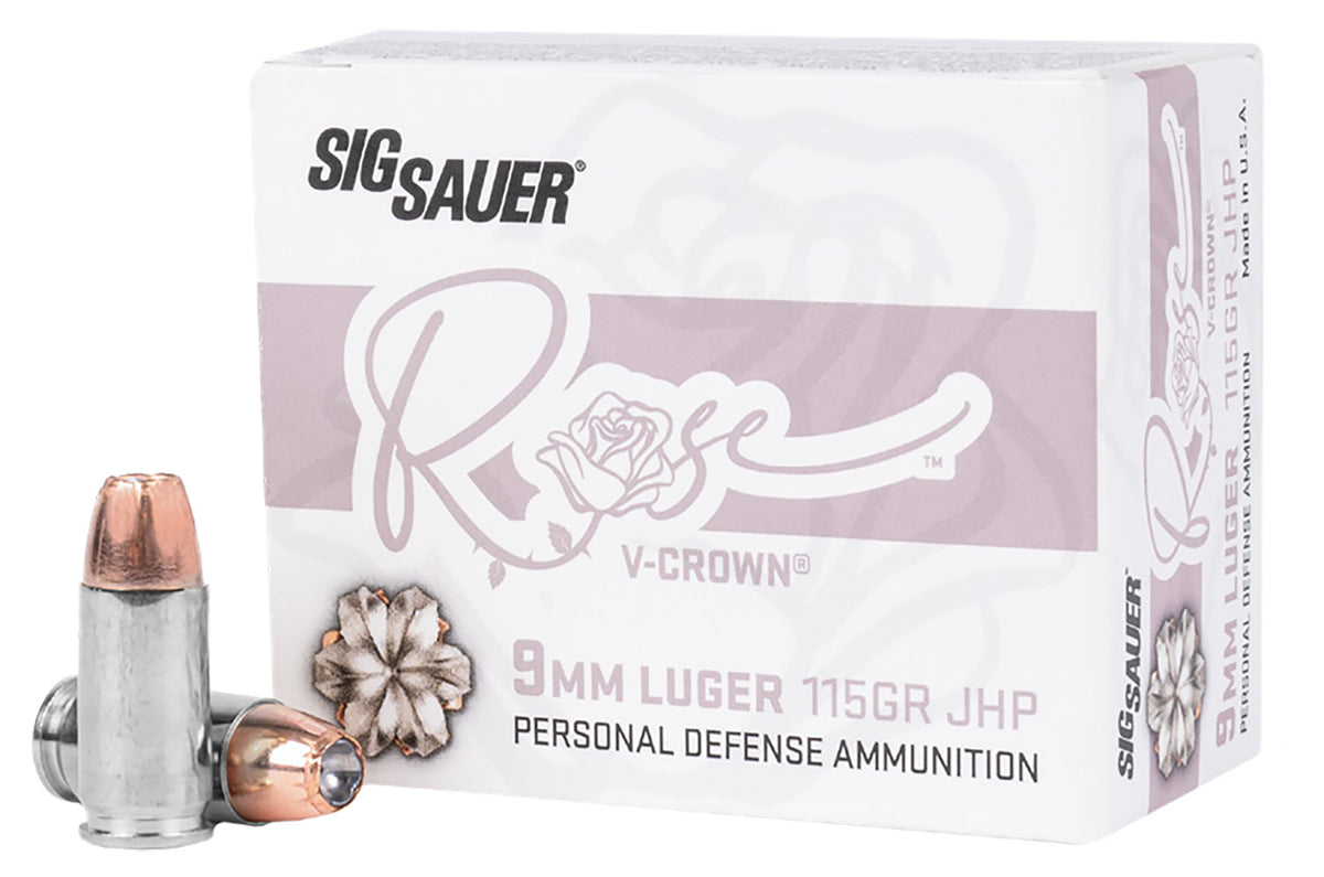 Sig Sauer Rose V-Crown 9mm Luger / Parabellum 115 gr JHP ammo