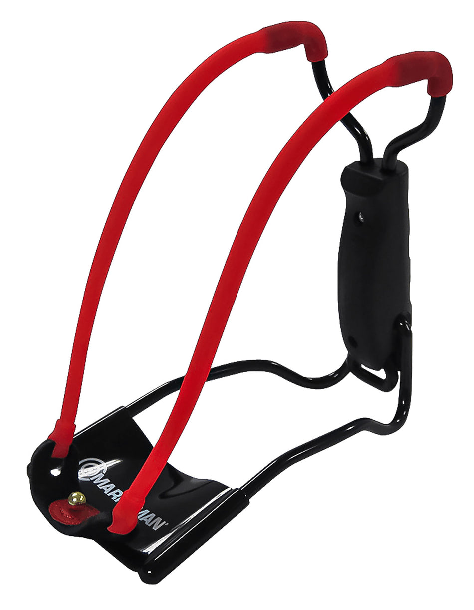 Marksman 3055 Folding Slingshot Red Hyper-Velocity Band Molded Handle