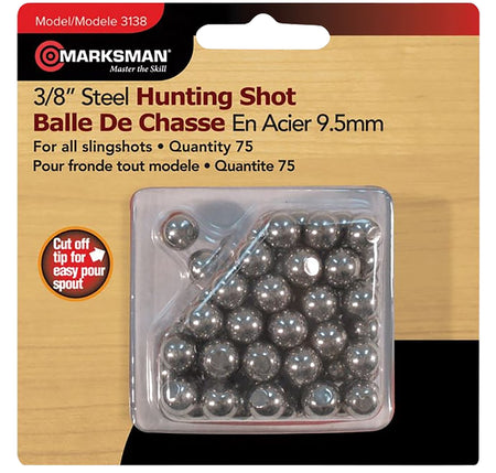 Marksman 3138 3/8" Steel Slingshot Ammo 250 Per Box