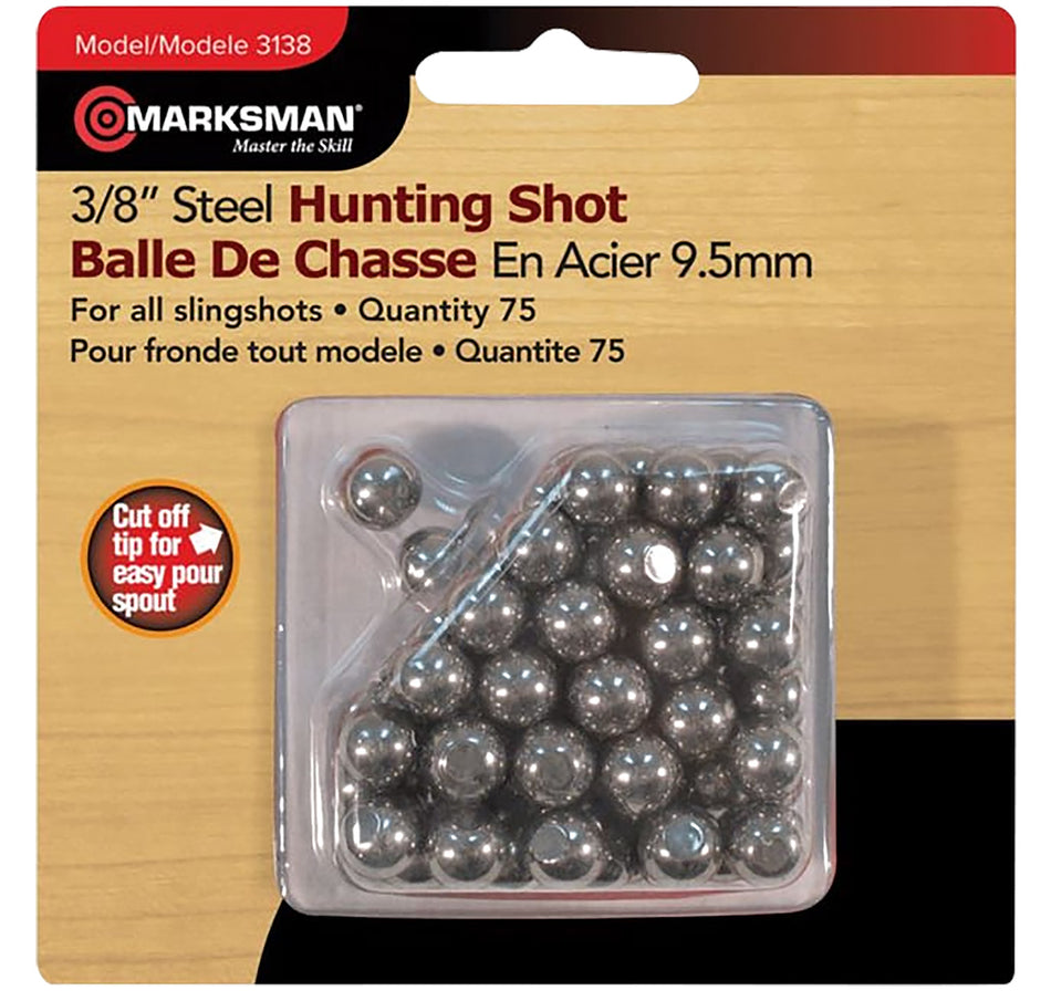 Marksman 3138 3/8" Steel Slingshot Ammo 250 Per Box