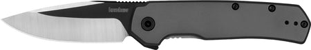 Kershaw Thermal EDC Folding Knife 2.95" Drop Point Black Oxide/Satin 8Cr13MoV Blade, Gray PVD Stainless Steel Handle