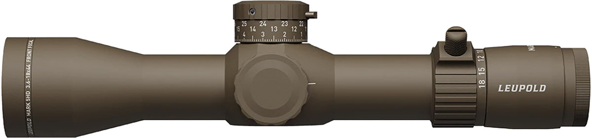 Leupold 185067 Mark 5HD Flat Dark Earth 3.6-18x44mm 35mm Tube FFP Tremor 3 Reticle Riflescope