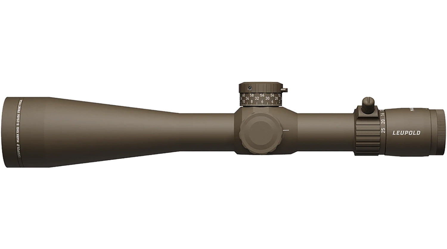 Leupold 185070 Mark 5HD Flat Dark Earth 5-25x56mm 35mm Tube FFP PR1 MOA Reticle Riflescope