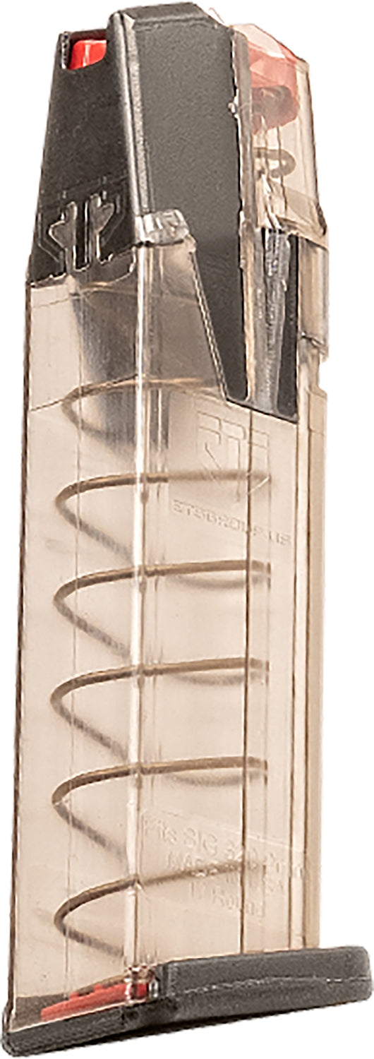 ETS Group OMGSG932017 Omega 17rd 9mm Pistol Magazine Fits Sig P320 Translucent Smoke