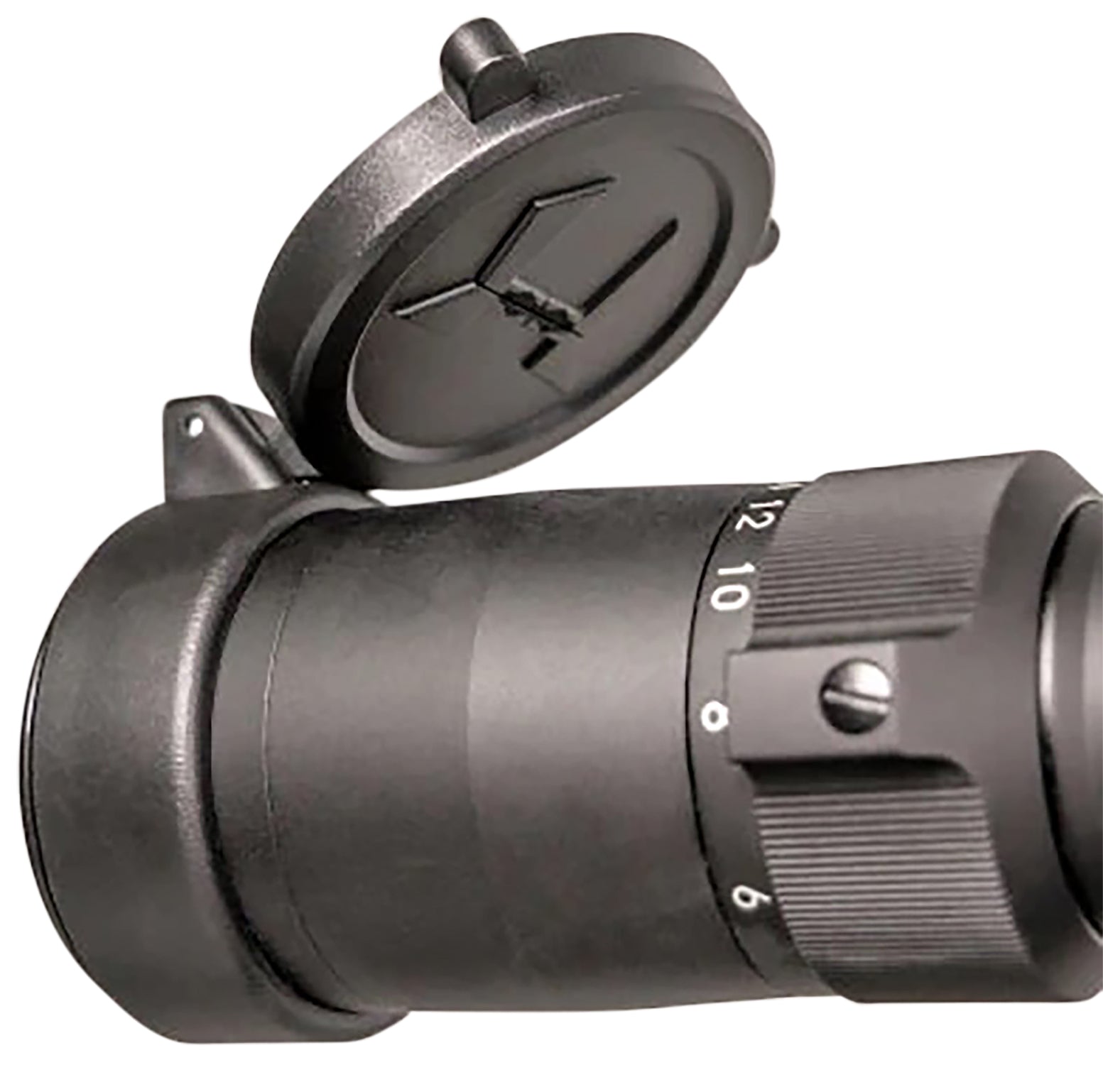 Huskemaw Optics 20SFC520 Blue Diamond Flip-Up Lens Caps 50mm Objective Black Rubber