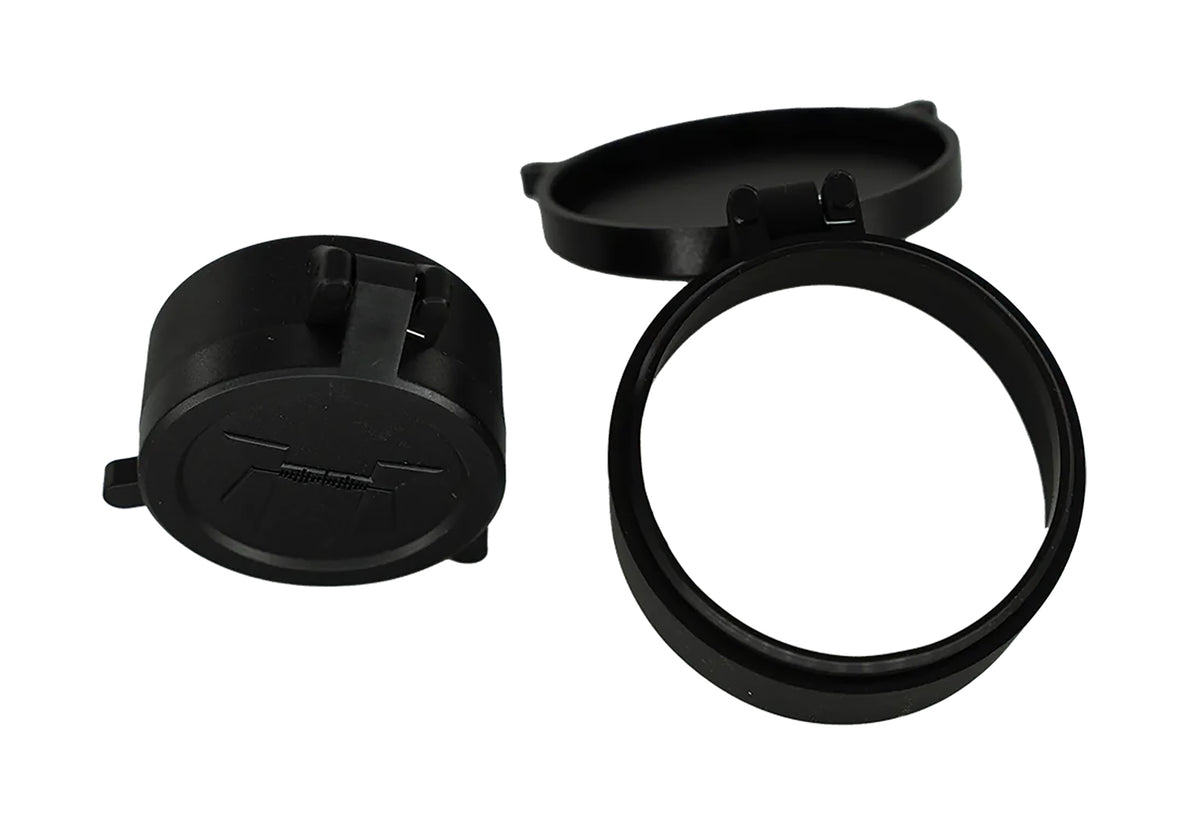 Huskemaw 20SFC520T Tactical Flip-Up Lens Caps Black Rubber 50mm Objective for 5-20x50mm Tactical Hunter