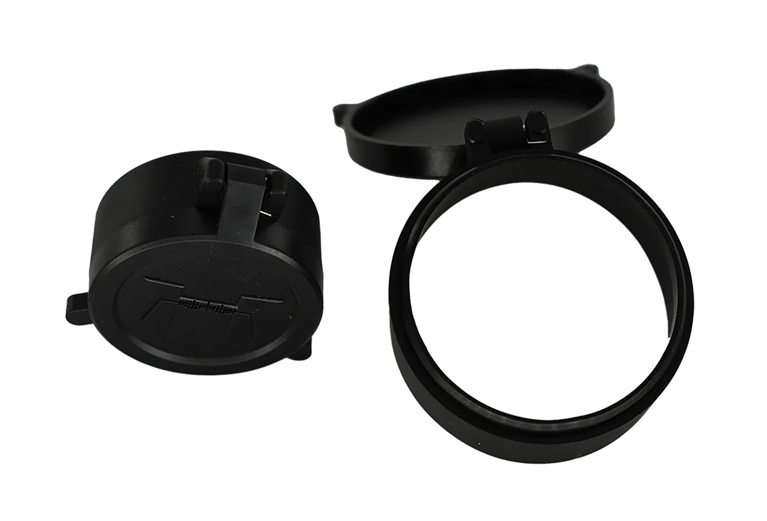 Huskemaw 20SFC520T Tactical Flip-Up Lens Caps Black Rubber 50mm Objective for 5-20x50mm Tactical Hunter