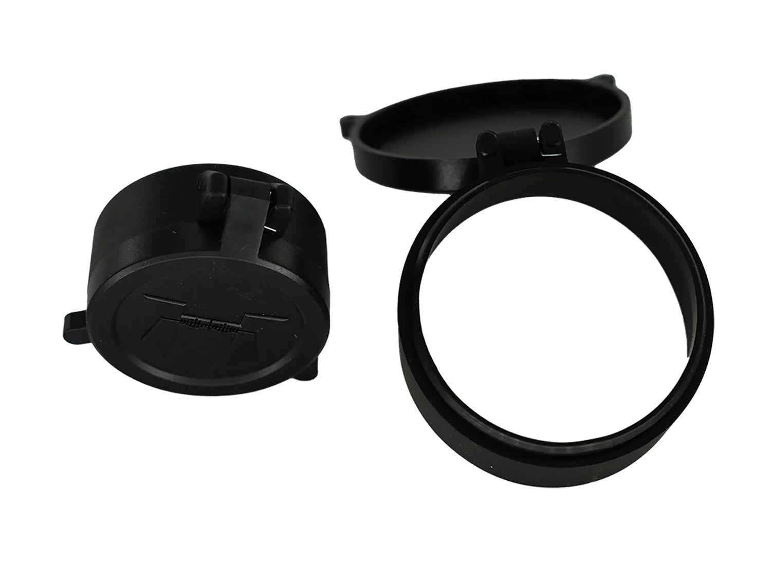 Huskemaw 20SFC530T Tactical Flip-Up Lens Caps Black Rubber 56mm Objective for 5-30x56mm Tactical Hunter