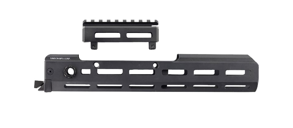 Samson 010404101 AK-47 M-LOK K-Rail Handguard QD Black Anodized 0 MOA with Top Picatinny Rail