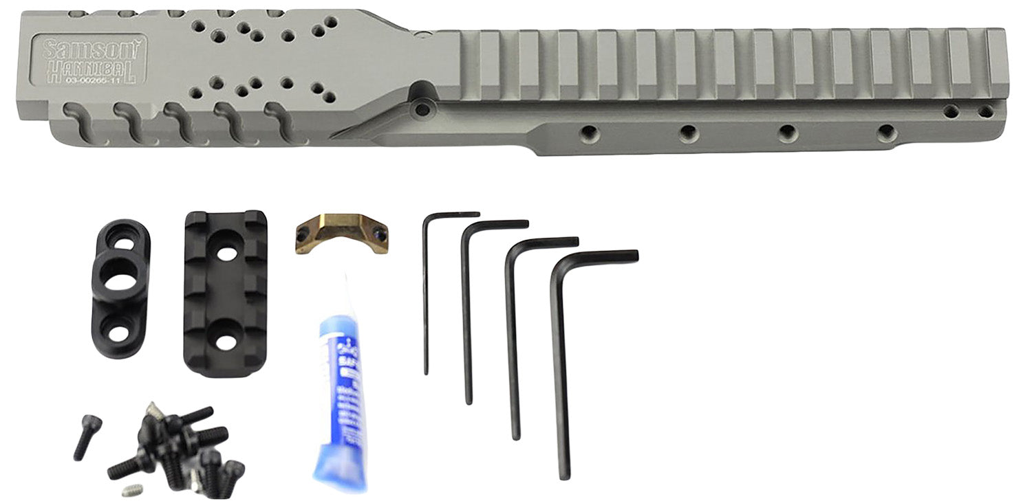 Samson 030026511 Hannibal Rail Optic Mount for Ruger Mini-14 or Mini-30 (2008 or Later) Natural Gray 0 MOA