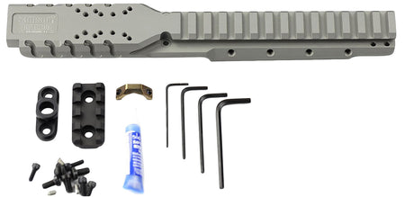 Samson 030026511 Hannibal Rail Optic Mount for Ruger Mini-14 or Mini-30 (2008 or Later) Natural Gray 0 MOA