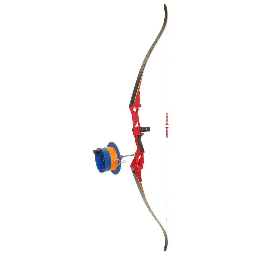 Fin Finder Bank Runner Recurve Bowfishing Package Red with Sidewinder Reel RH