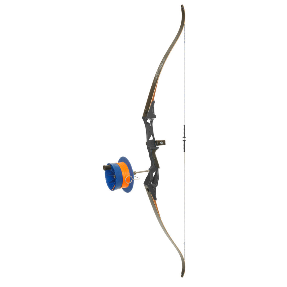 Fin Finder Bank Runner Recurve Bowfishing Package Black with Sidewinder Reel RH