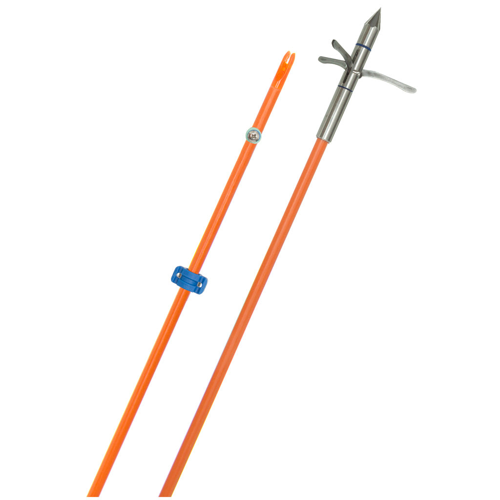 Fin Finder Raider Pro Bowfishing Arrow Orange with Kraken 3 Barb Point 5/16 x 32 in.
