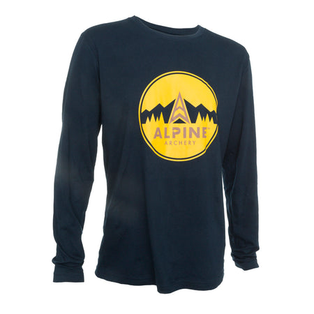 Alpine Long Sleeve Cotton Tee Navy 2XL