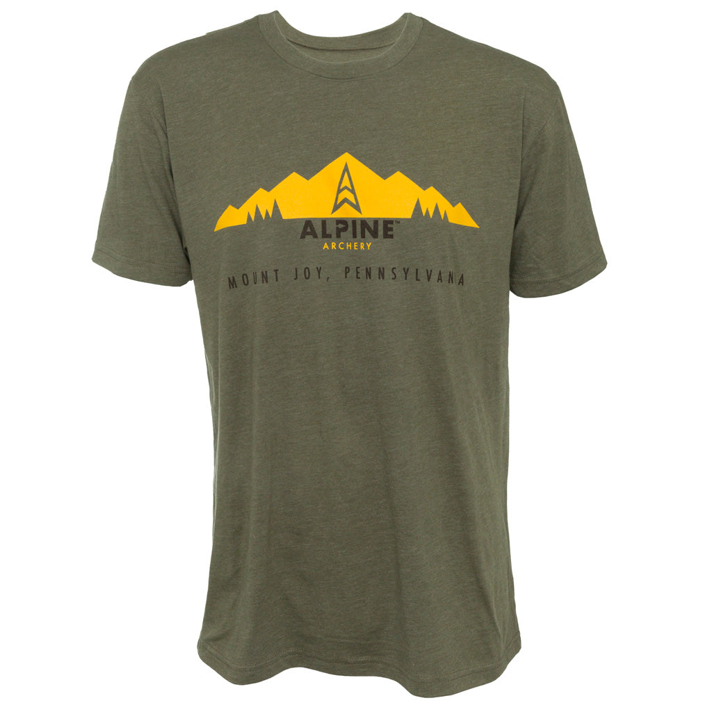 Alpine Short Sleeve Cotton Blend Tee Olive Medium